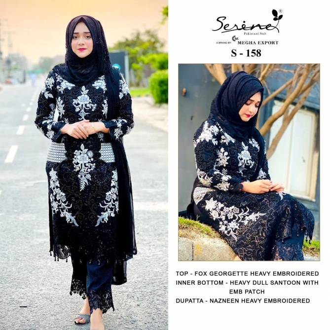 S 158 By Serine Pakistani Dress Material Catalog